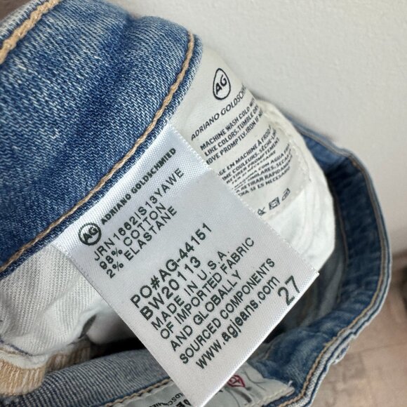 AG Jodi Crop Jeans Womens 27 Adriano Goldschmied high rise slim fit - Picture 8 of 8